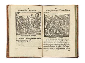 LUTHER, MARTIN.  Parvus Catechismus. Pro pueris in Schola nuper auctus.  Nd [circa 1555-62] + MOSELLANUS, PETRUS.  Paedologia.  1559